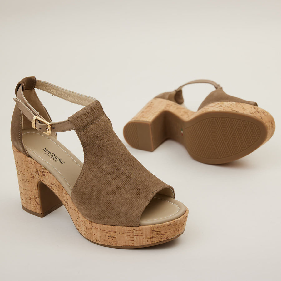 NeroGiardini Ginger Suede Sandals - Nozomi