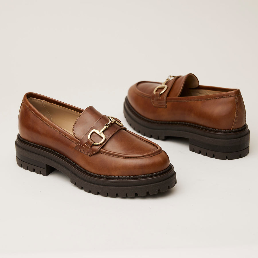 NeroGiardini Tan Leather Moccasins - Nozomi