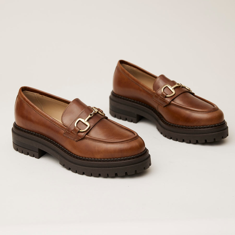 NeroGiardini Tan Leather Moccasins - Nozomi