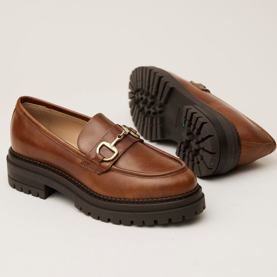 NeroGiardini Tan Leather Moccasins - Nozomi