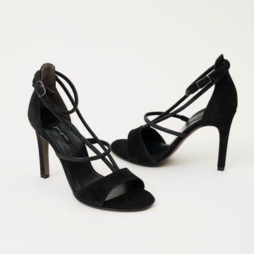 Paul Green Black Suede Sandals - Nozomi