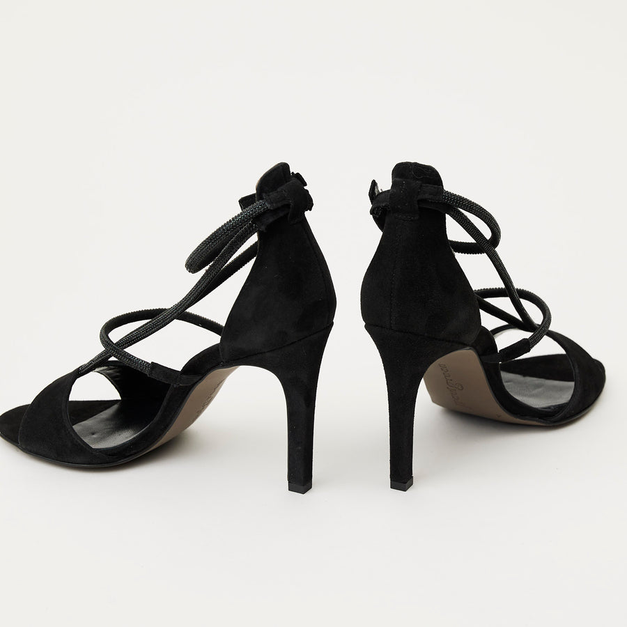 Paul Green Black Suede Sandals - Nozomi