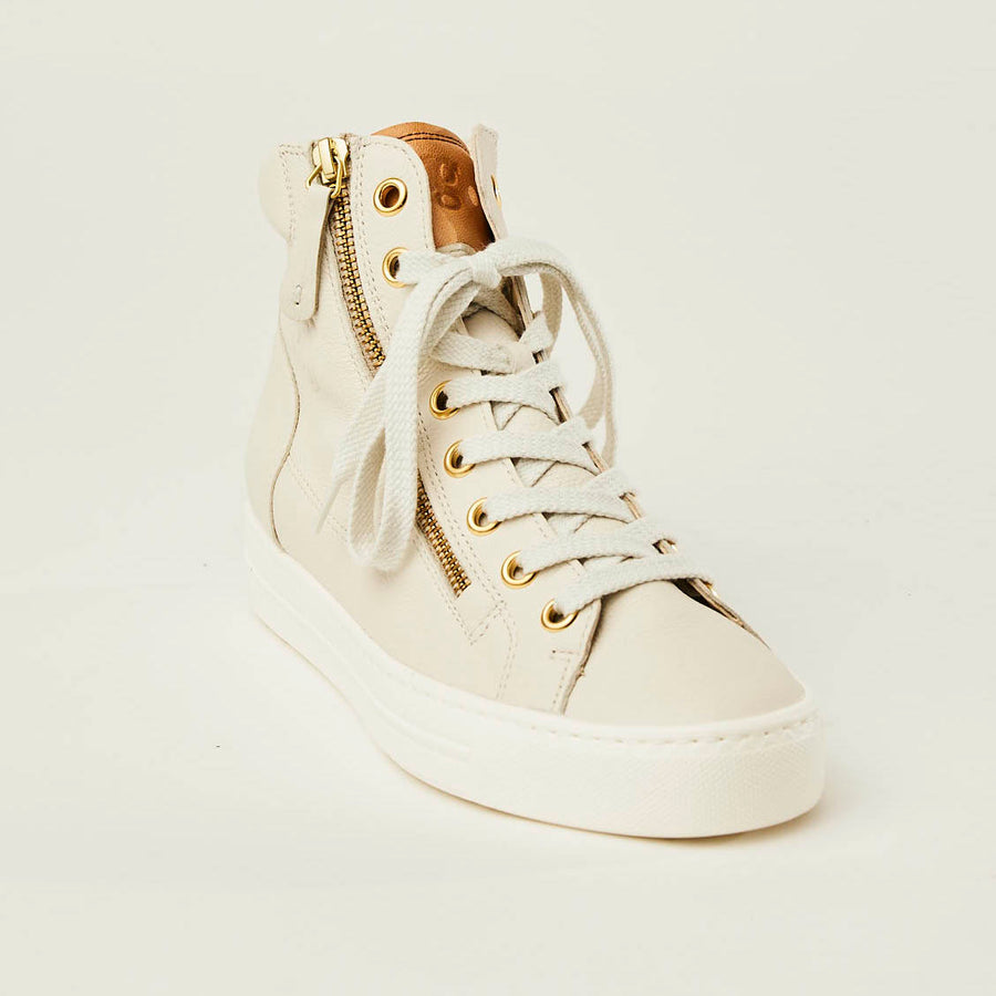 Paul Green Cream High-Top Trainers - Nozomi