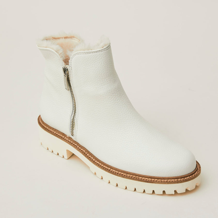 Paul Green Winter White Leather Chelsea Boots - Nozomi