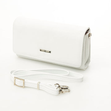 Peter Kaiser Ivory Leather Clutch Bag - nozomishoes.ie