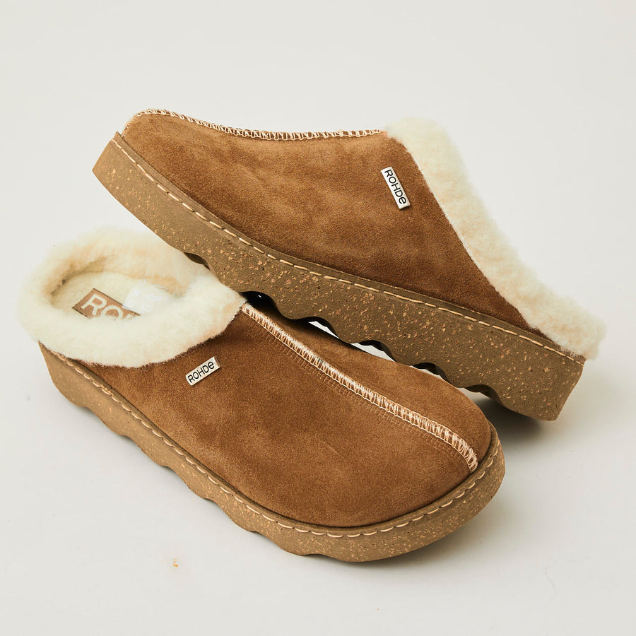 Rohde Tan Suede Slippers - Nozomi