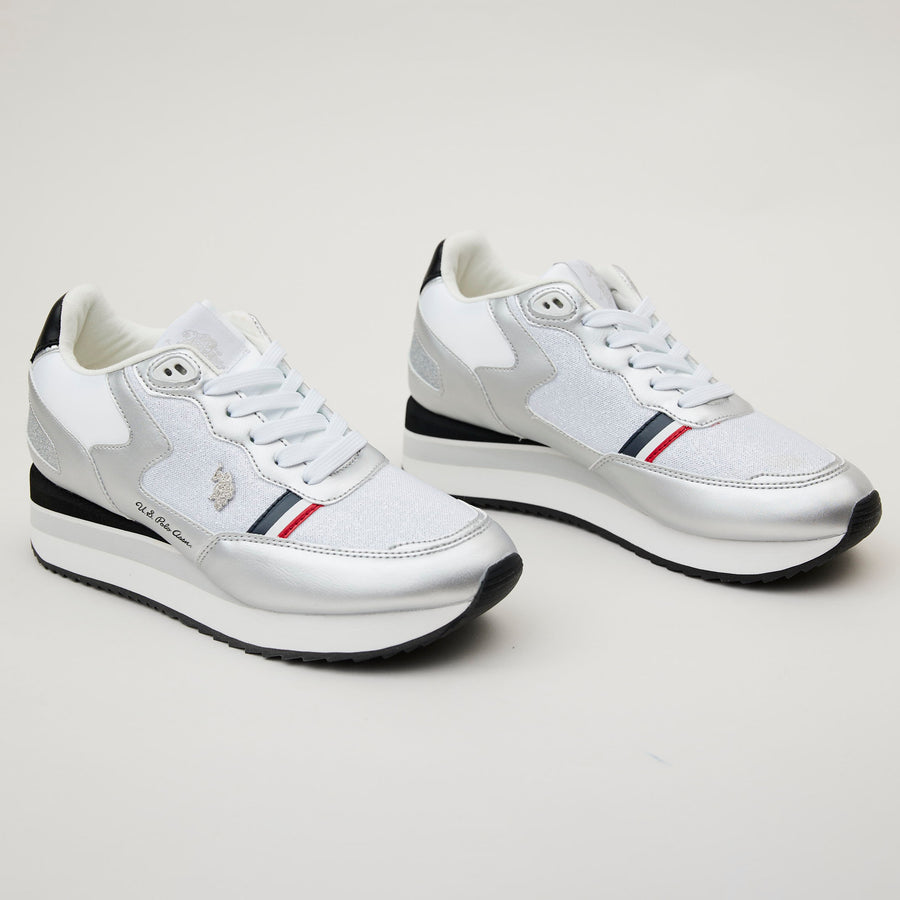 US Polo Silver Trainers - Nozomi