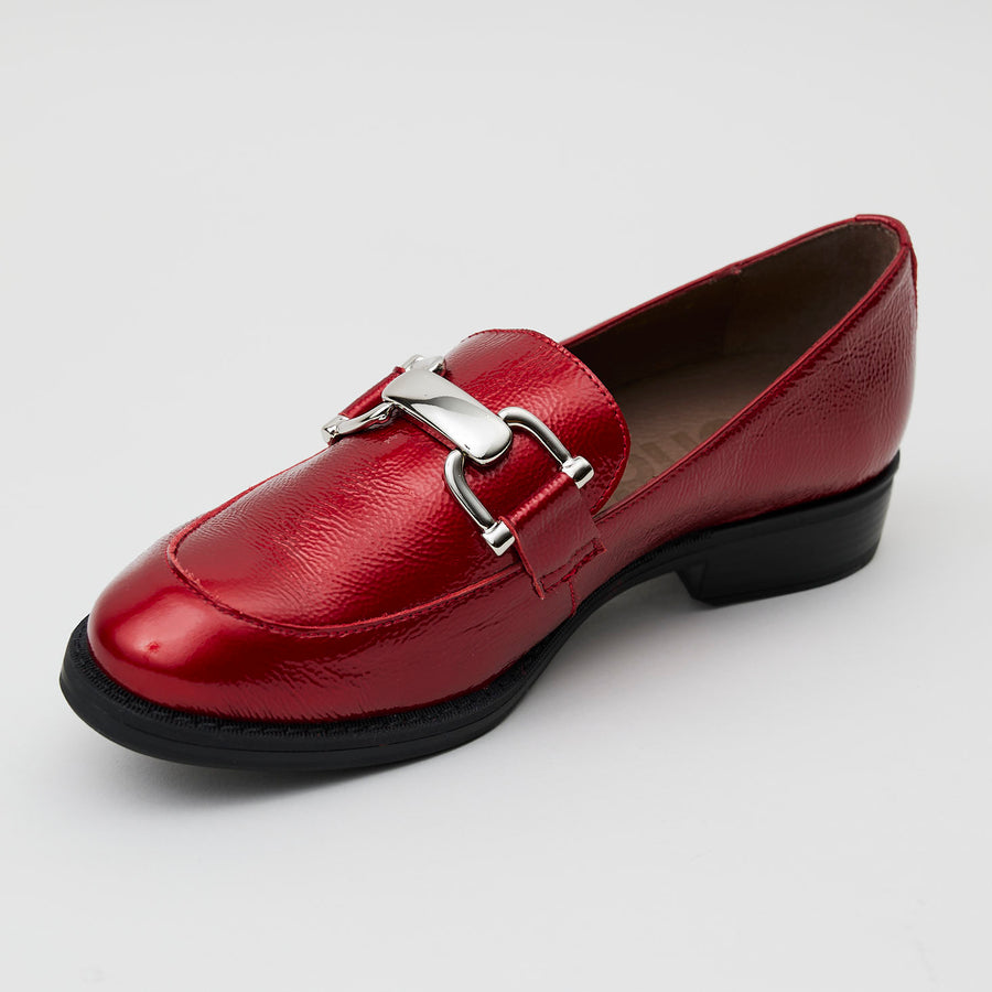 Wonders Red Patent Leather Loafer - Nozomi