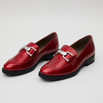 Wonders Red Patent Leather Loafer - Nozomi