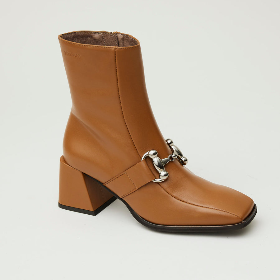 Wonders Tan Leather Over Ankle Boots - Nozomi