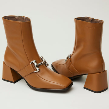 Wonders Tan Leather Over Ankle Boots - Nozomi