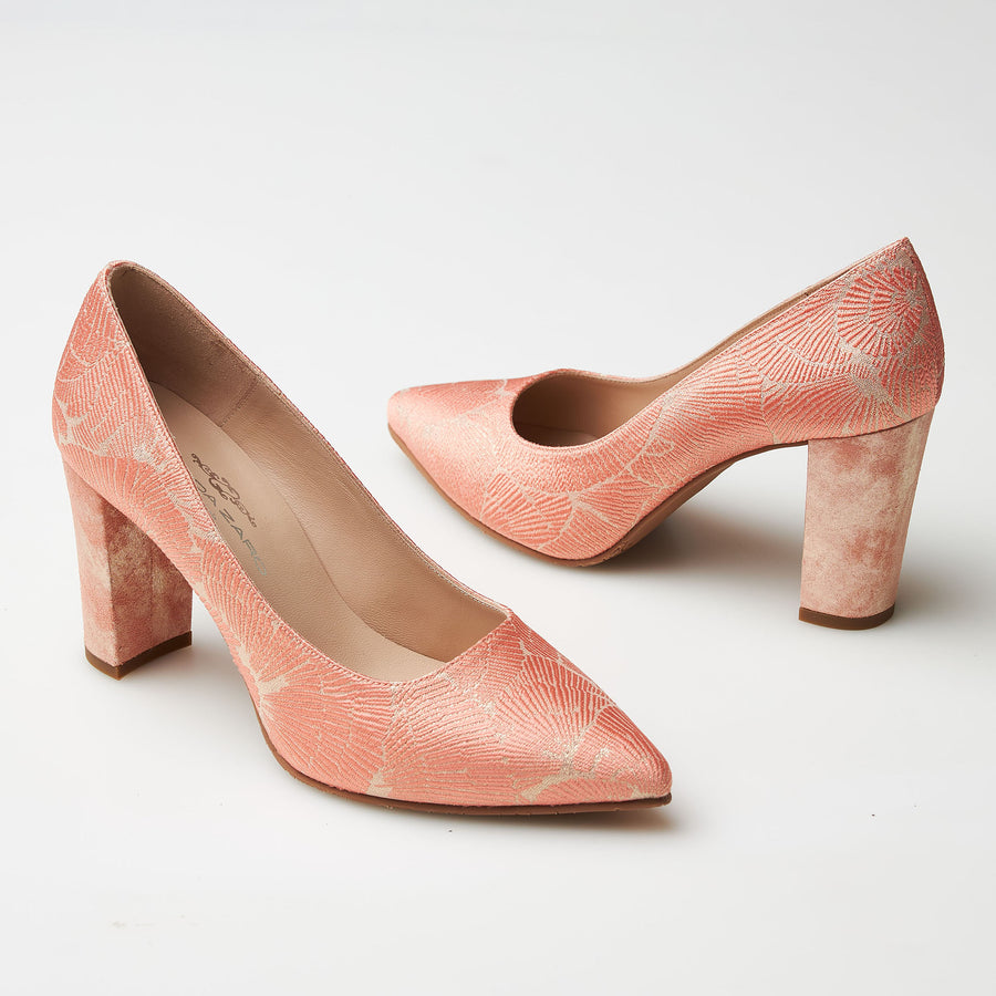 Coral Shoes Coral Colored Heels Block Heels Coral Coloured Shoes