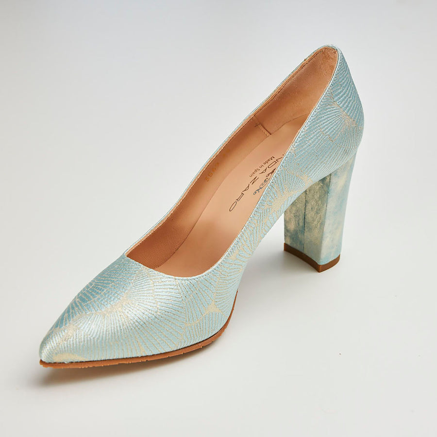 Brenda Zaro Aqua or Pale Coral Court Shoes - nozomishoes.ie